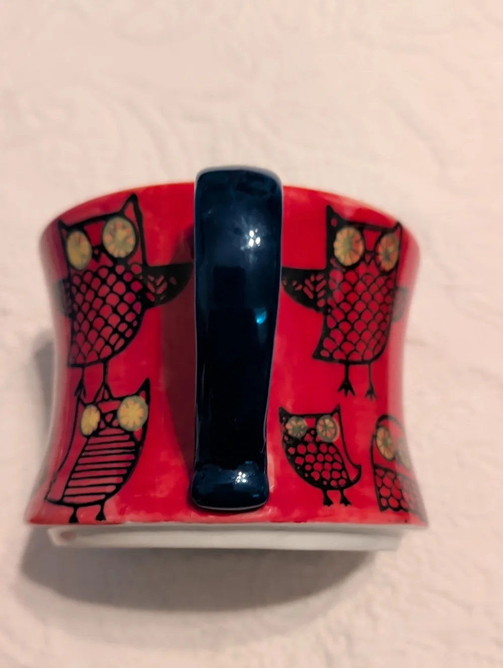 Owl Pier 1 Imports Mug Orange
